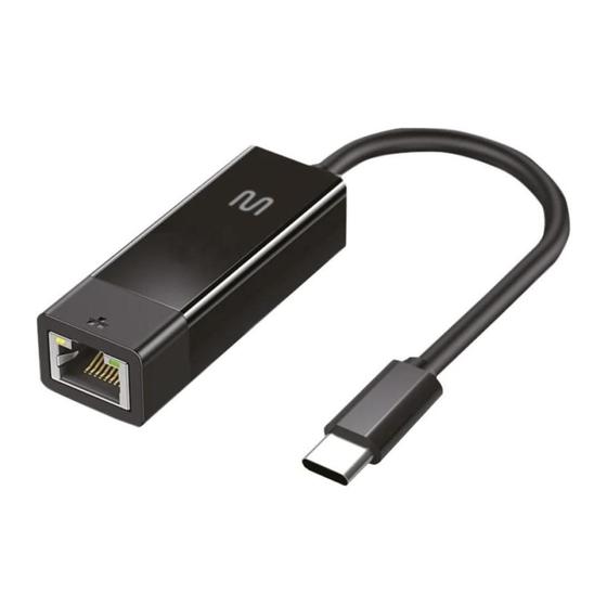 Imagem de Adaptador De Rede Multilaser X Rj45 Wi47 Usb Tipo C