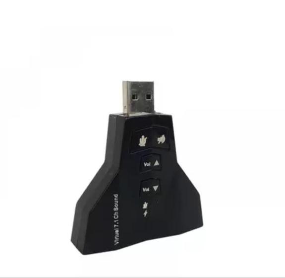 Imagem de Adaptador De Som Audio Usb 7.1 Para Pc/Ps3/Notebook Headset