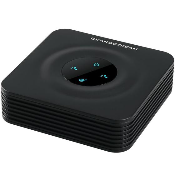 Imagem de Adaptador de Telefone Analógico Grandstream 2 Portas FXS 2 Perfis SIP 1 Porta 10/100 Mbps HT802 Preto