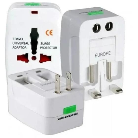 Imagem de Adaptador de Tomada Internacional com 2 com capa