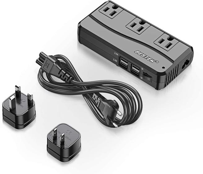 Imagem de Adaptador de viagem BESTEK Conversor de tensão universal de 220V para 110V