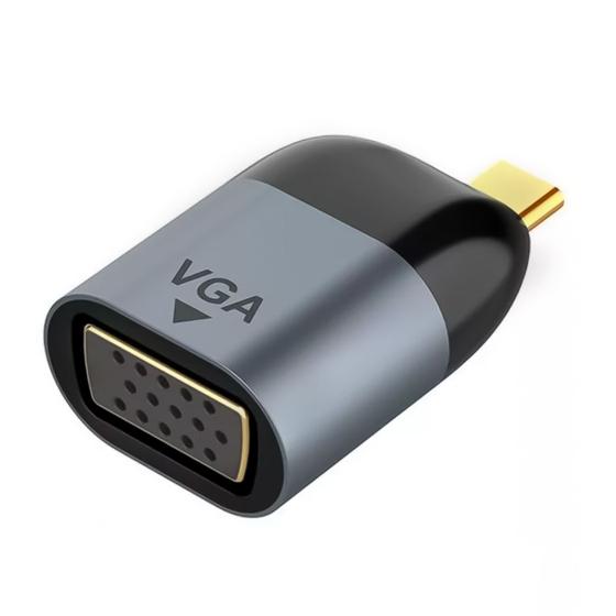 Imagem de Adaptador de Video VGA para USB-C Celular Notebook Monitor