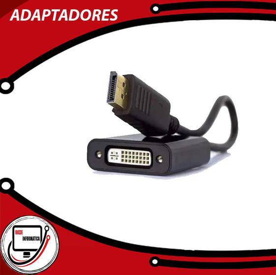 Adaptador display port para dvi shinka Menor preço em Adaptador display port para dvi shinka