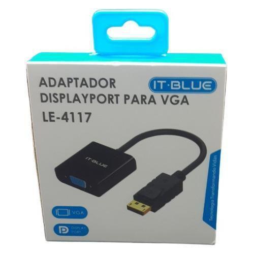 Imagem de Adaptador Displayport para VGA It Blue LE-4117 - Preto