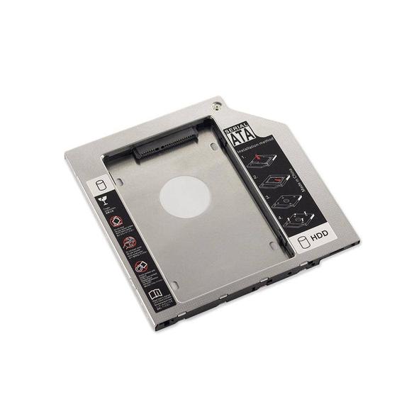 Adaptador DVD P/ HD ou SSD Notebook Drive Caddy 9.5mm SATA Menor preço em Adaptador DVD P/ HD ou SSD Notebook Drive Caddy 9.5mm SATA