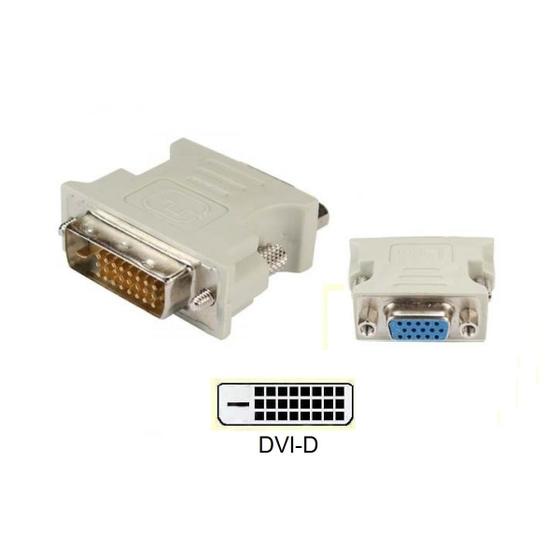 Imagem de Adaptador Dvi-d 24+1 Pinos para Vga Compatível LG W1752t W1953t 19eb13p Ips224v