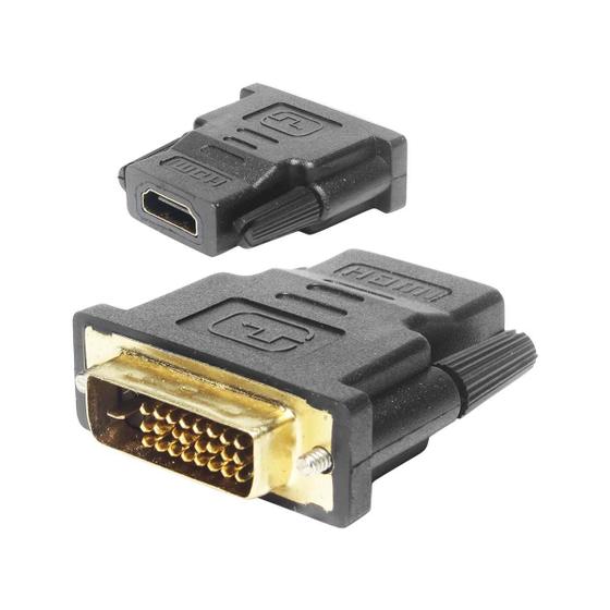 Imagem de Adaptador Dvi-D Macho (24 + 1) X Hdmi Fêmea