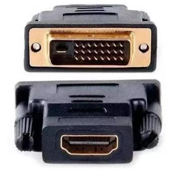 Imagem de Adaptador Dvi-d Macho P/ 24+1 Hdmi Femea