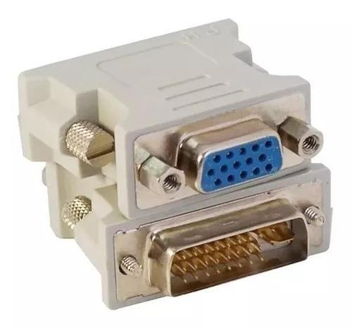 Imagem de Adaptador Dvi-i 24+5 Pinos Macho P/ Vga 15 Pinos Femea