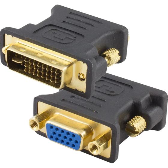 Imagem de Adaptador DVI Macho 24+5 X VGA Femea