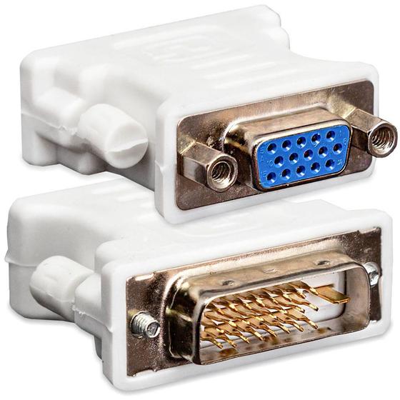 Adaptador DVI Macho para VGA Fêmea Menor preço em Adaptador DVI Macho para VGA Fêmea