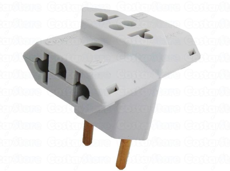 Adaptador Elétrico T Tomada Benjamin Pino T 10A Menor preço em Adaptador Elétrico T Tomada Benjamin Pino T 10A