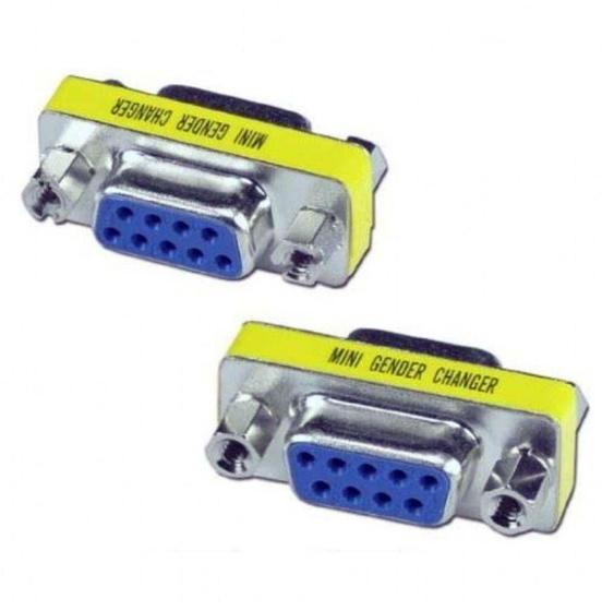 Imagem de Adaptador Emenda Serial Db9 Fêmea X Fêmea 9 Pinos Rs232
