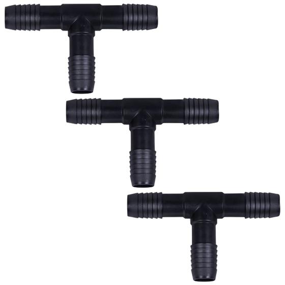 Imagem de Adaptador Espigão Triplo Tê Com Rosca Externa 3/4 Para Mangueira  Kaztec  Kit 03 Un