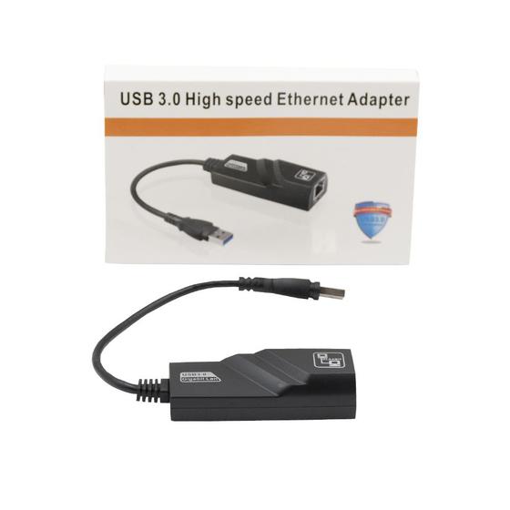 Imagem de Adaptador Ethernet Usb 3.0 Gigabit 10/100/1000 Pc Notebook