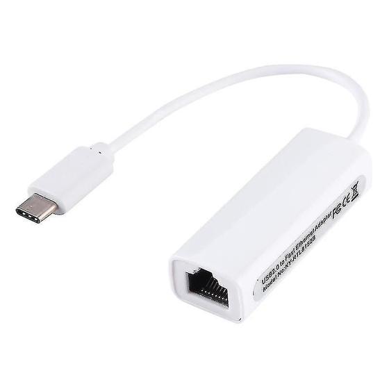 Imagem de Adaptador Ethernet USB-C 10/100 Mbps KY-RTL8152B - Placa de Rede