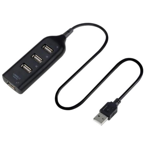 Imagem de Adaptador Extensor Hub Usb 4 Portas Pc Computador Notebook