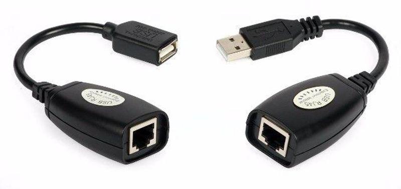 Imagem de Adaptador Extensor USB 50 Metros Via Cabo de Rede UTP RJ45 Cat5e - Xdgtl