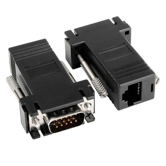 Imagem de Adaptador Extensor Vga Macho Via Cabo Rede Rj45