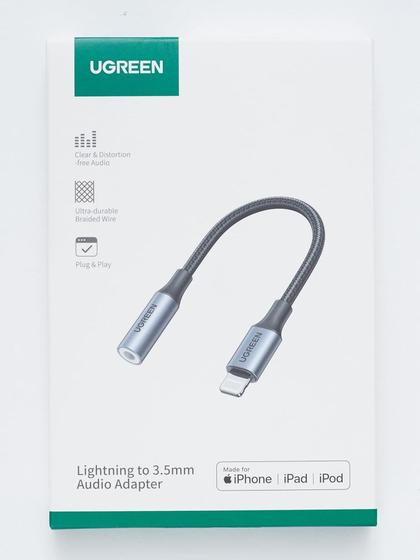 Imagem de Adaptador fone de ouvido para áudio AUX Jack 3.5mm P2 UGREEN