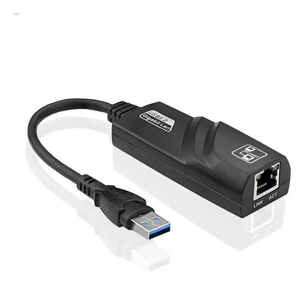 Imagem de Adaptador Gigabit Lan Rede Usb 3.0 Ethernet 10/100/1000 Note