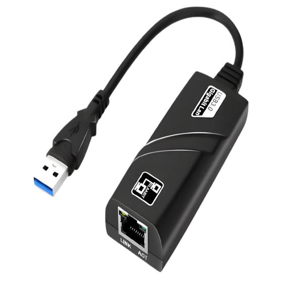 Imagem de Adaptador Gigabit Lan Usb 3.0 Ethernet Rj45 10/100/1000mbps LT-1168 USBRJ45-00