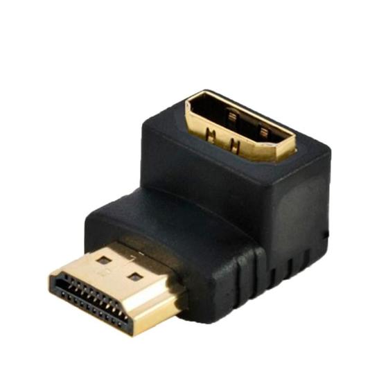 Imagem de Adaptador HDMI com Ângulo de 90 Graus - HDMI M X HDMI F - AD0104