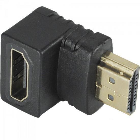 Imagem de Adaptador HDMI M x HDMI F 90º XCAPPHDMI Preto X-CELL