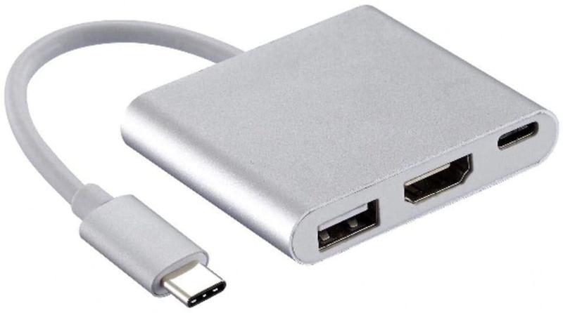 Imagem de Adaptador Hub 3 em 1 Usb Type-c Dex S8 S9 / Plus Mac
