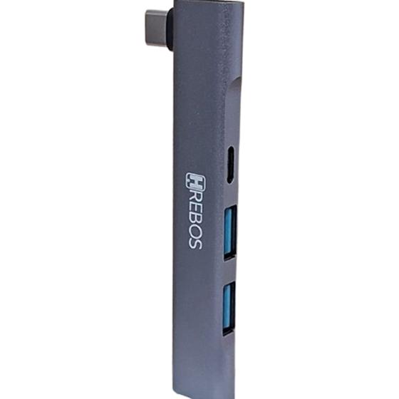 Imagem de Adaptador hub entrada type-c com 4 saidas