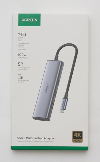 Imagem de Adaptador Hub Usb C 7 Em 1 Multifuncional Thunderbolt 3/4