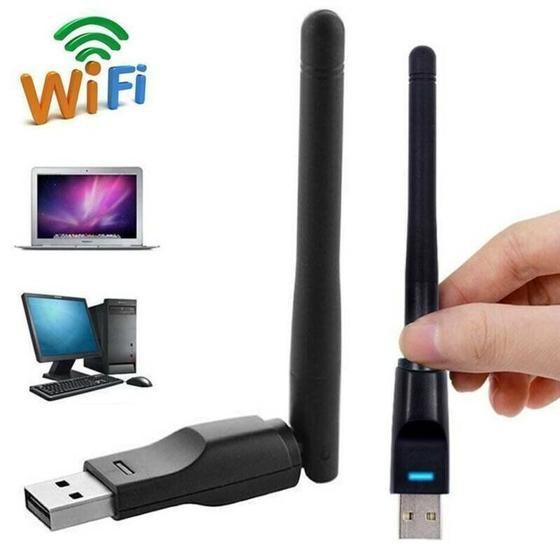 Imagem de Adaptador LAN USB WiFi Dongle sem fio de 2,4 GHz para laptop