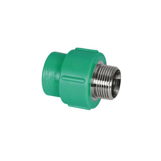 Imagem de Adaptador Macho 32 x 1" BSP PPR Verde para Água Quente e Fria AMANCO