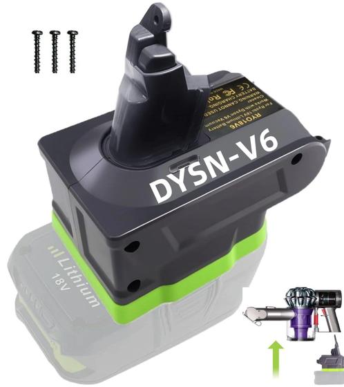 Imagem de Adaptador MAKBOS para bateria Ryobi 18V para aspirador Dyson V6