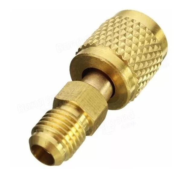 Imagem de Adaptador Mangueira Do Manifold R22 Para R410a 5/16f X 1/4m