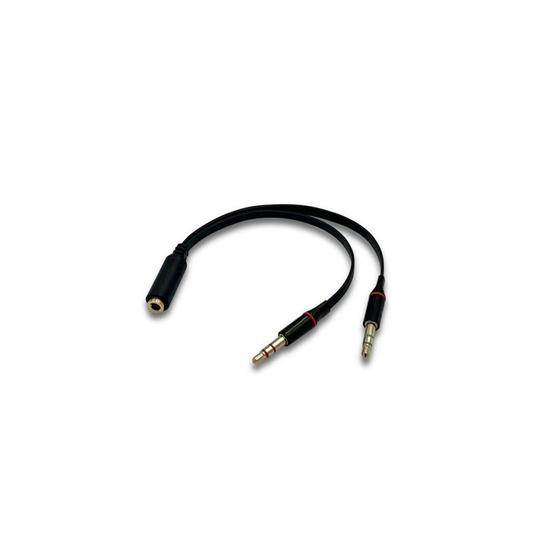 Imagem de Adaptador MD9 2x P2 Mic + Fone (M) x P3 (F) - 8042