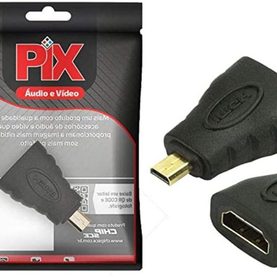 Imagem de Adaptador Micro Hdmi Macho para Hdmi Femea 003-8503 - Pix