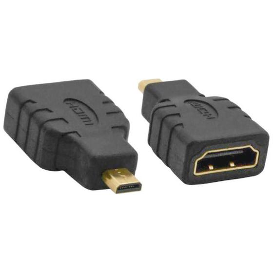 Imagem de Adaptador Micro HDMI Macho x HDMI Fêmea