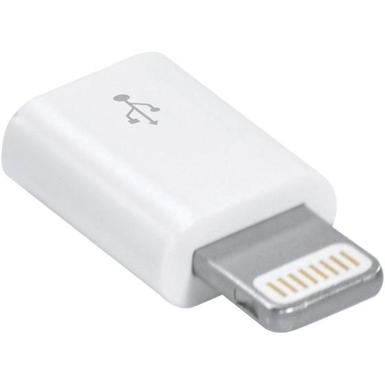 Imagem de Adaptador Micro USB p/ 8 Pinos Iphone 5/6