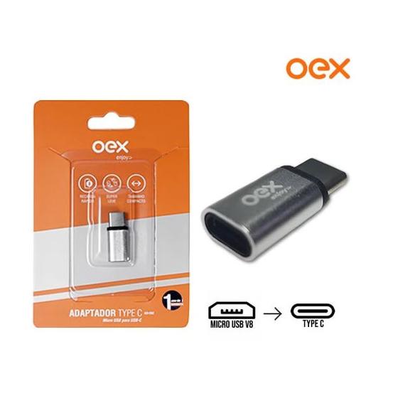 Imagem de Adaptador Micro USB para USB- C OEX AD202