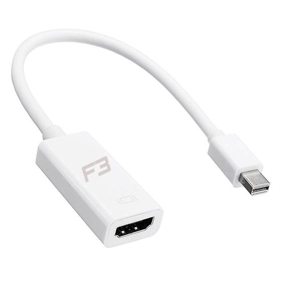 Imagem de Adaptador Mini Displayport para HDMI, F3, Preto - JC-MHMI