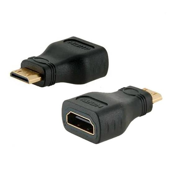 Imagem de Adaptador Mini HDMI para HDMI Fêmea