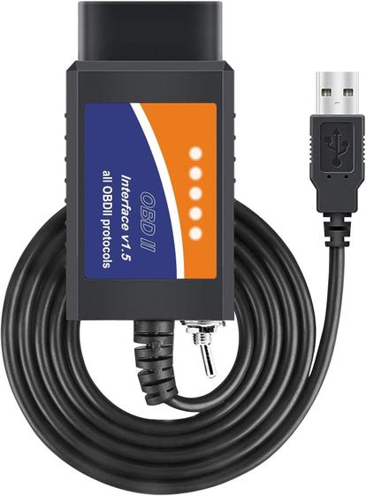 Imagem de Adaptador OBD2 OBDMONSTER ELM327 - USB para Windows com MS CAN/HS CAN