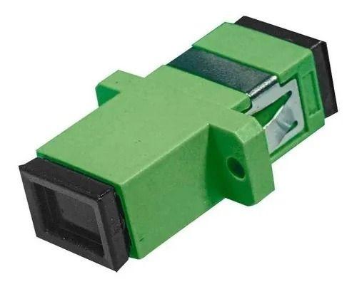 Imagem de Adaptador optico sc/apc-sc/apc simplex sm verde s/flange fibracem