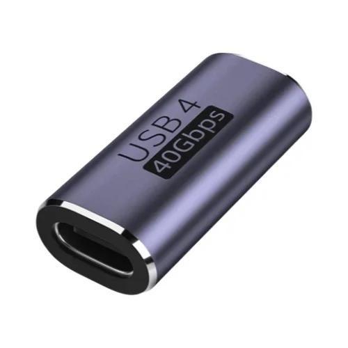 Imagem de Adaptador OTG USB-C 40Gbps 100W 5A Conversor De Carregamento Rápido Para MacBook 8K60HZ C Para C