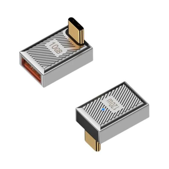 Imagem de Adaptador OTG USB Tipo C 120W - 10Gbps - Conversor Tipo C para USB-C