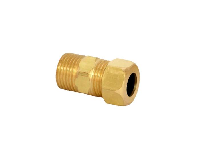 Imagem de Adaptador Para Instalação De Gás Macho De 1/2 Latão Dourado Encanado Ou Botijão