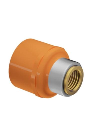 Imagem de Adaptador para sprinkler fff 1 1 /2 x 1 1/4 x 3/4 npt rf cpvc fire amanco