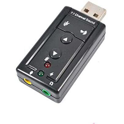 Imagem de Adaptador Placa De Som USB 7.1 Para Computador ou Notebook Knup HBT64