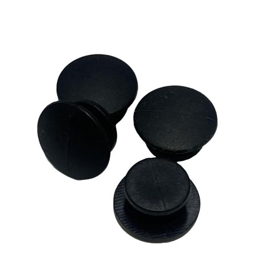 Imagem de adaptador preto 13mm para prender aplique jibbitz enfeites decorações sandálias emborrachadas